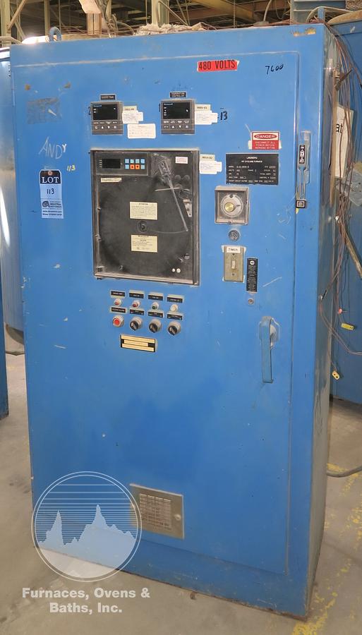 Used 38" Diameter x 48" Deep Lindberg 12-EC-3848-12 Pit Cyclone Pit Furnace, 1250°F, Electric
