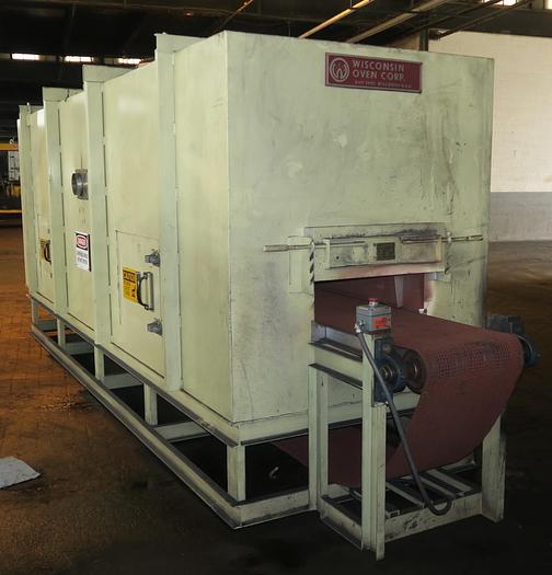 Used 20"W x 9" High x 15' Long, Wisconsin Belt Conveyor Oven, Electric, 850-F
