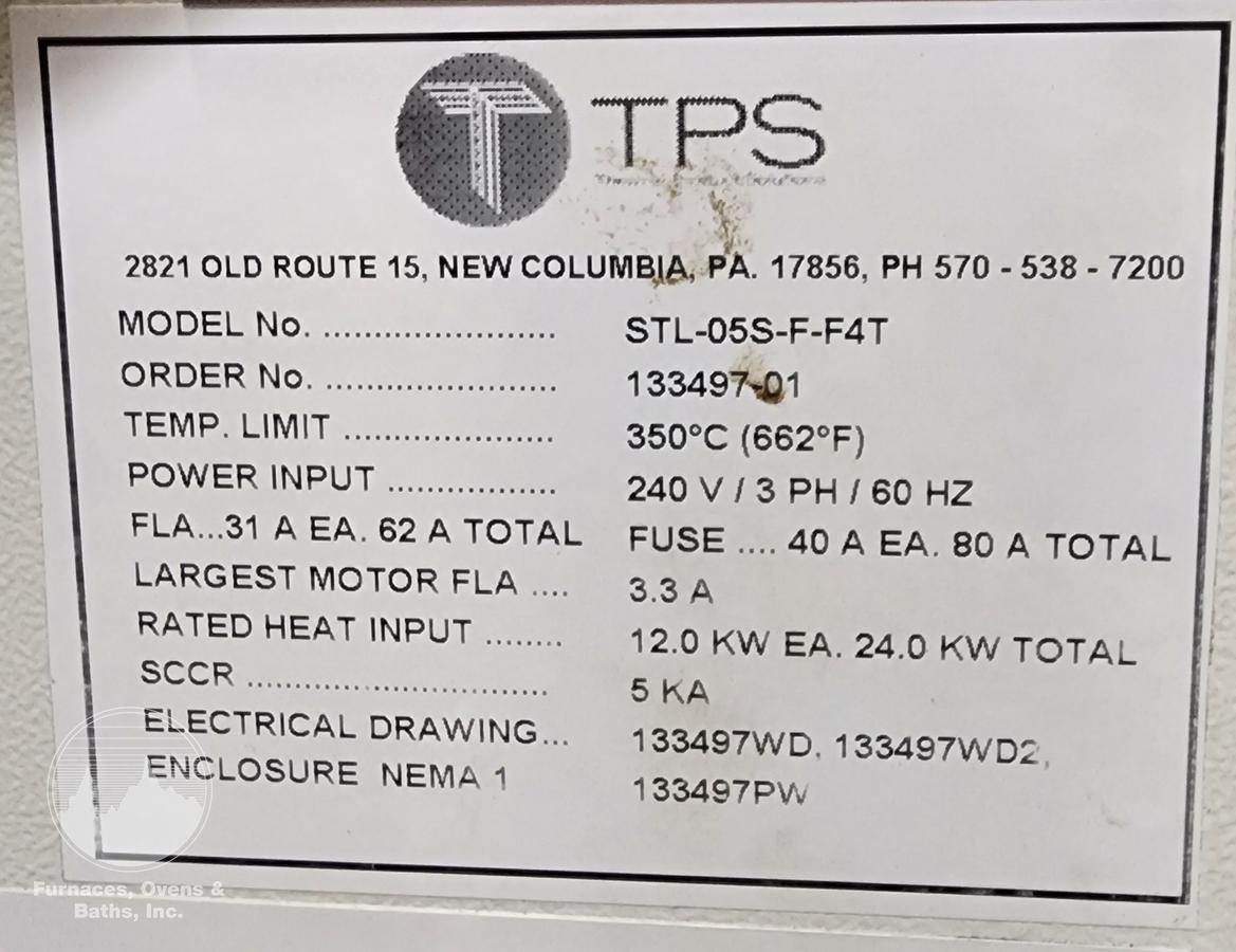 Used 25"W x 20"H x 20"L Blue M Dual Chamber, 662°F, Electric