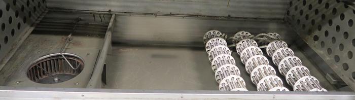 Used 48"W x 36"H x 24"L Blue M DC-1406F Cabinet Oven, 662°F, Electric