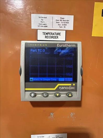 Used 96"W x 120"H x 144"L, Wisconsin Walk-In Oven SWH-81210-G, 500°F, Gas Fired w/Carts