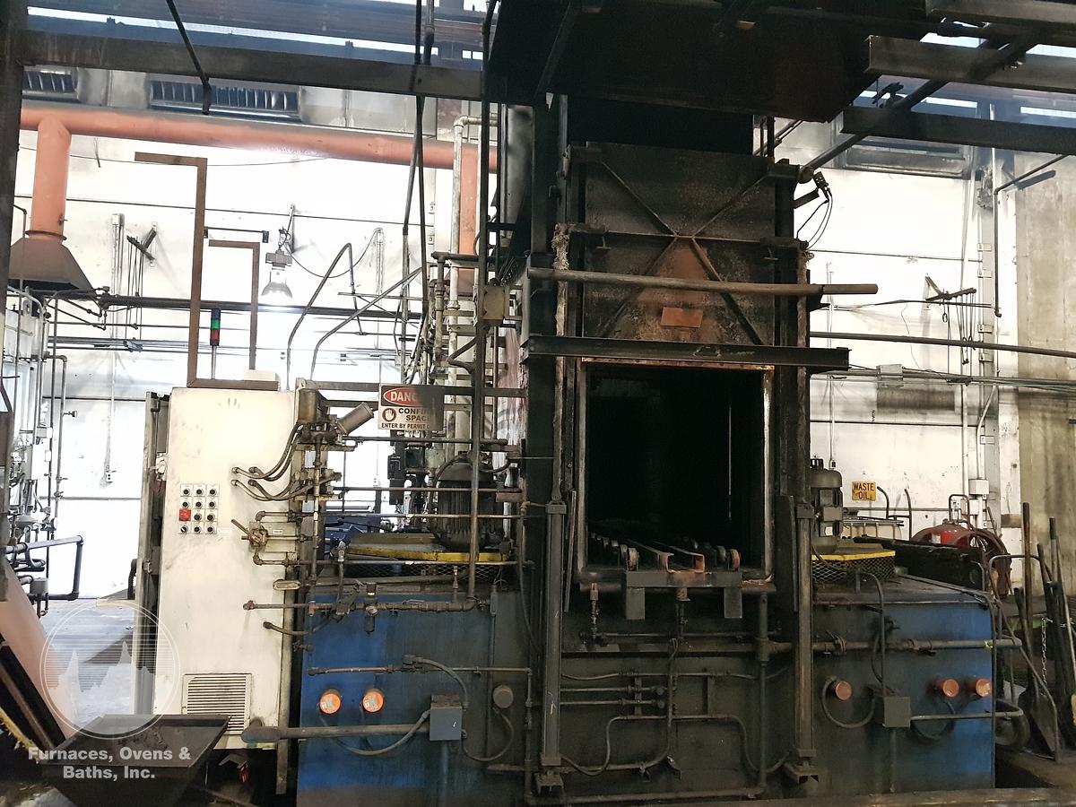 Used Surface Combustion Super Allcase Integral Quench Furnace, 36"W x 36"H x 48"L, Gas Fired, 1750°F, Top Cool, SSi Controls
