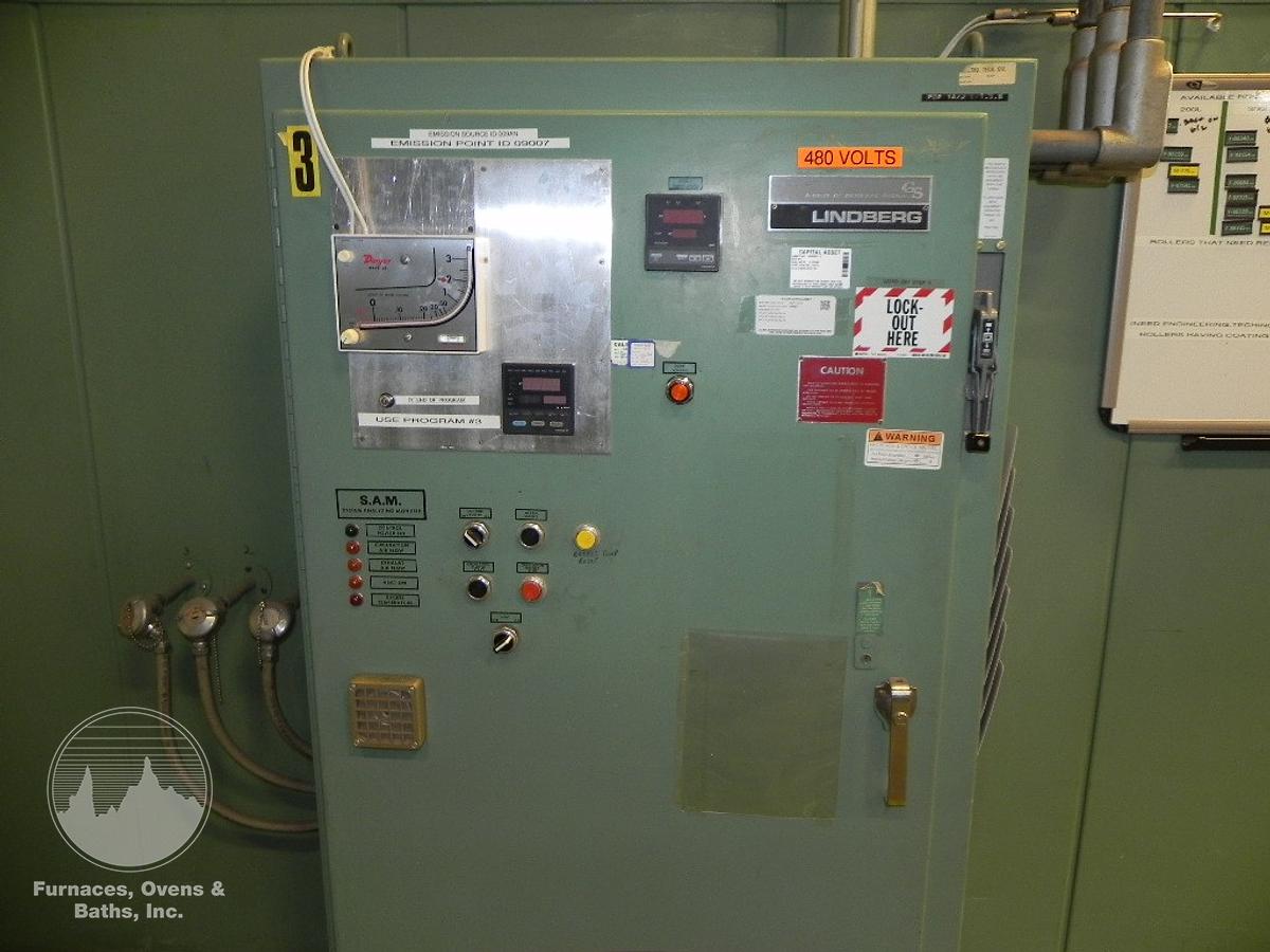 Used 72"W x 72"H x 168"L (14'), Lindberg Walk-In Oven 73-SH-7216872-6, 600°F, Electric, Powered Exhaust