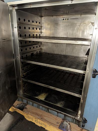 Used 36"W x 48"H x 24"L, Blue M DC-246G Cabinet Oven, 600°F, Stainless Interior