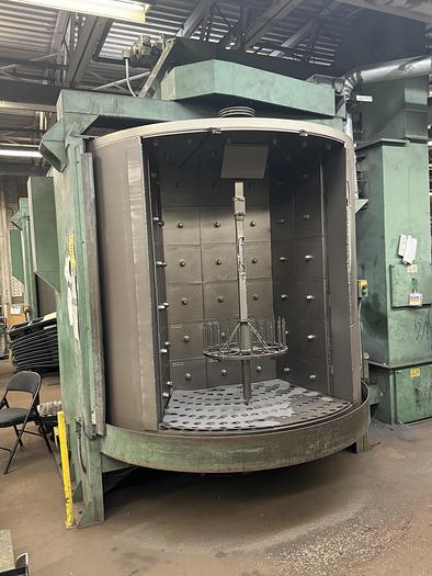 Used Goff 36 x 72 Spinner Hanger Shot Blast Machine