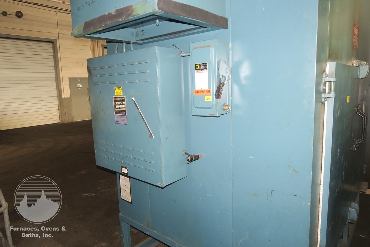 Used 66"W x 42"H x 53"L, Grieve HC-500 Cabinet Oven, Gas Fired, Double Doors, Double Ended