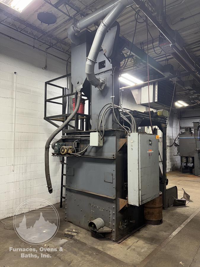 Used WHEELABRATOR 27" x 36" TUMBLAST w/Skip Hoist Loader