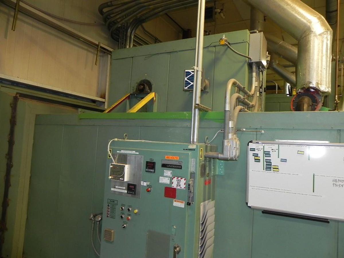 Used 72"W x 72"H x 168"L (14'), Lindberg Walk-In Oven 73-SH-7216872-6, 600°F, Electric, Powered Exhaust