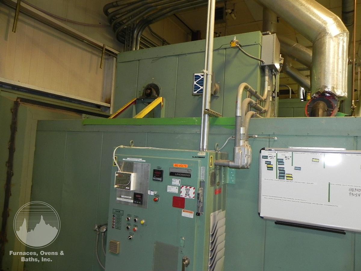 Used 72"W x 72"H x 168"L (14'), Lindberg Walk-In Oven 73-SH-7216872-6, 600°F, Electric, Powered Exhaust