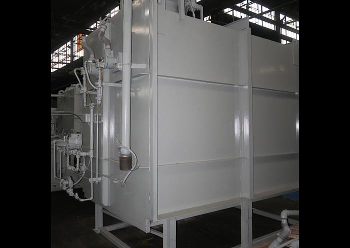 Used Surface Combustion Direct Fired Box Furnace, 36"W x 36"H x 72"L, Gas Fired, 1750°F, Fiber Lined