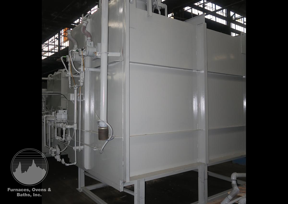 Used Surface Combustion Direct Fired Box Furnace, 36"W x 36"H x 72"L, Gas Fired, 1750°F, Fiber Lined