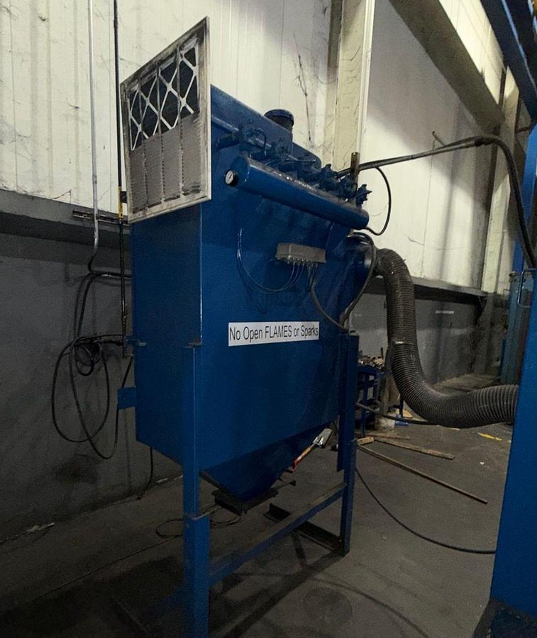 Used Goff Rubber Belt Tumblast 3 Cubic Feet w/Dust Collector