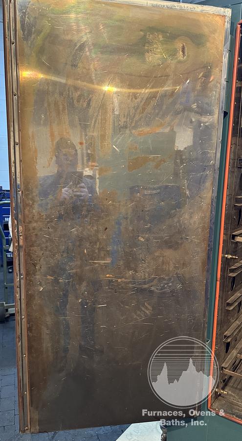 Used 56"W x 60"H x 32”L, Grieve SB-350 Cabinet Oven, 350-F, Gas Fired, Class A, Solvent Rated, Stainless Steel Interior