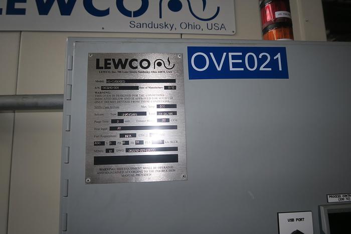 Used 24"W x 18" High x 120" Long, Lewco Belt Conveyor Oven, Electric, Class A, 500-F