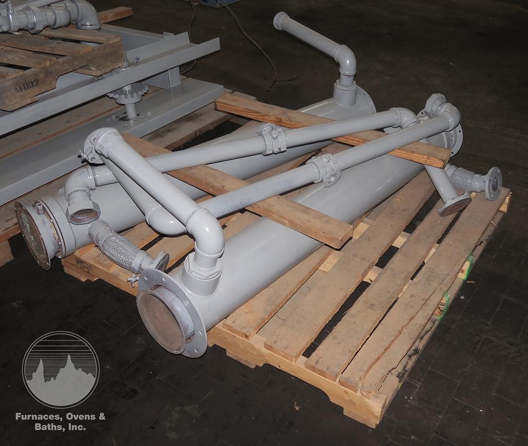 Used Surface Combustion Direct Fired Box Furnace, 36"W x 36"H x 72"L, Gas Fired, 1750°F, Fiber Lined