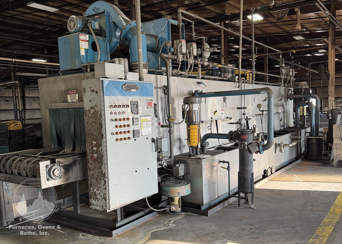 Used 36"W x 24" High, 3-Stage Continental Equipment Belt Washer, Gas Fired, Stainless Steel