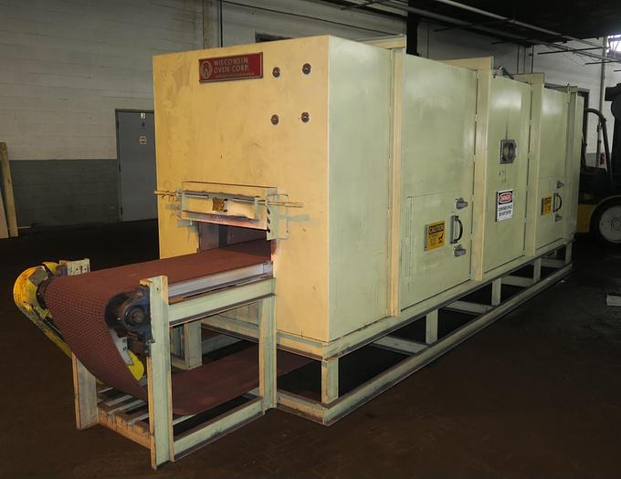 Used 20"W x 9" High x 15' Long, Wisconsin Belt Conveyor Oven, Electric, 850-F