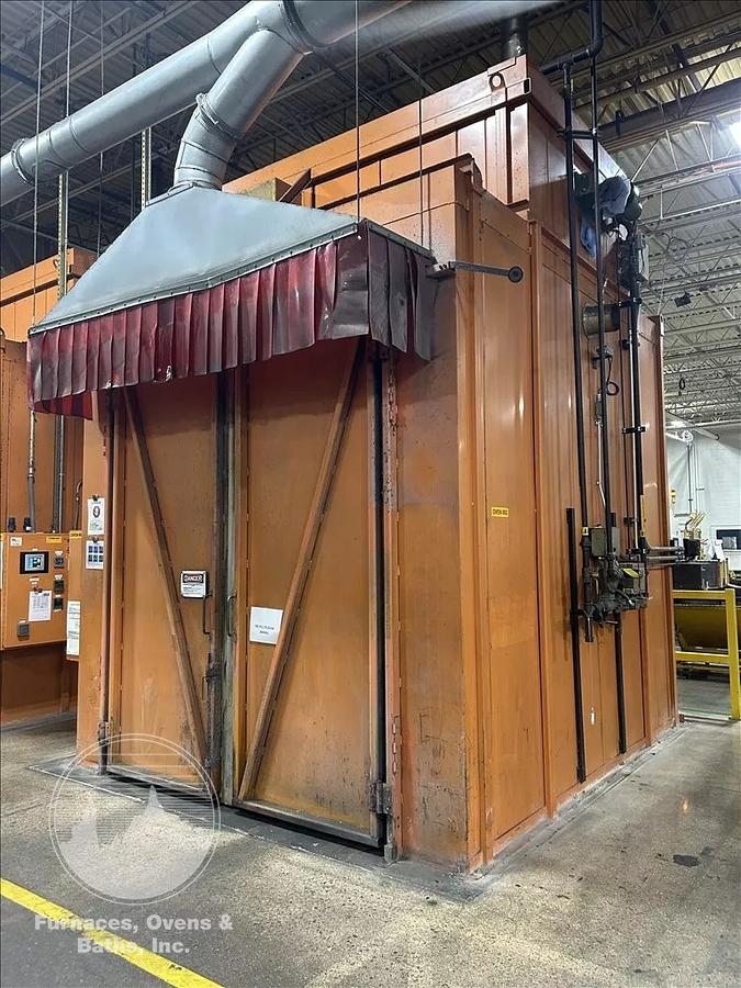 Used 96"W x 120"H x 144"L, Wisconsin Walk-In Oven SWH-81210-G, 500°F, Gas Fired w/Carts