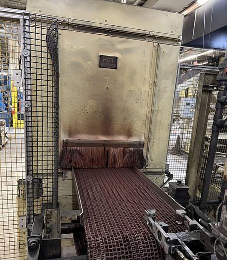 Used 19"W x 18" High x 120" Long, New England Oven Belt Conveyor Oven, Electric, 850-F