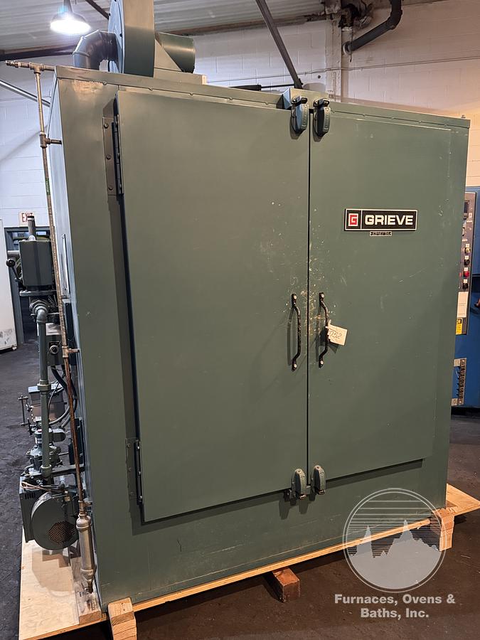 Used 56"W x 60"H x 32”L, Grieve SB-350 Cabinet Oven, 350-F, Gas Fired, Class A, Solvent Rated, Stainless Steel Interior