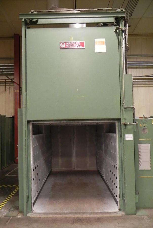 Used 72"W x 72"H x 132"L (11'), Wisconsin Walk-In Oven SWT-6116-E, 600°F, Electric, Powered Exhaust