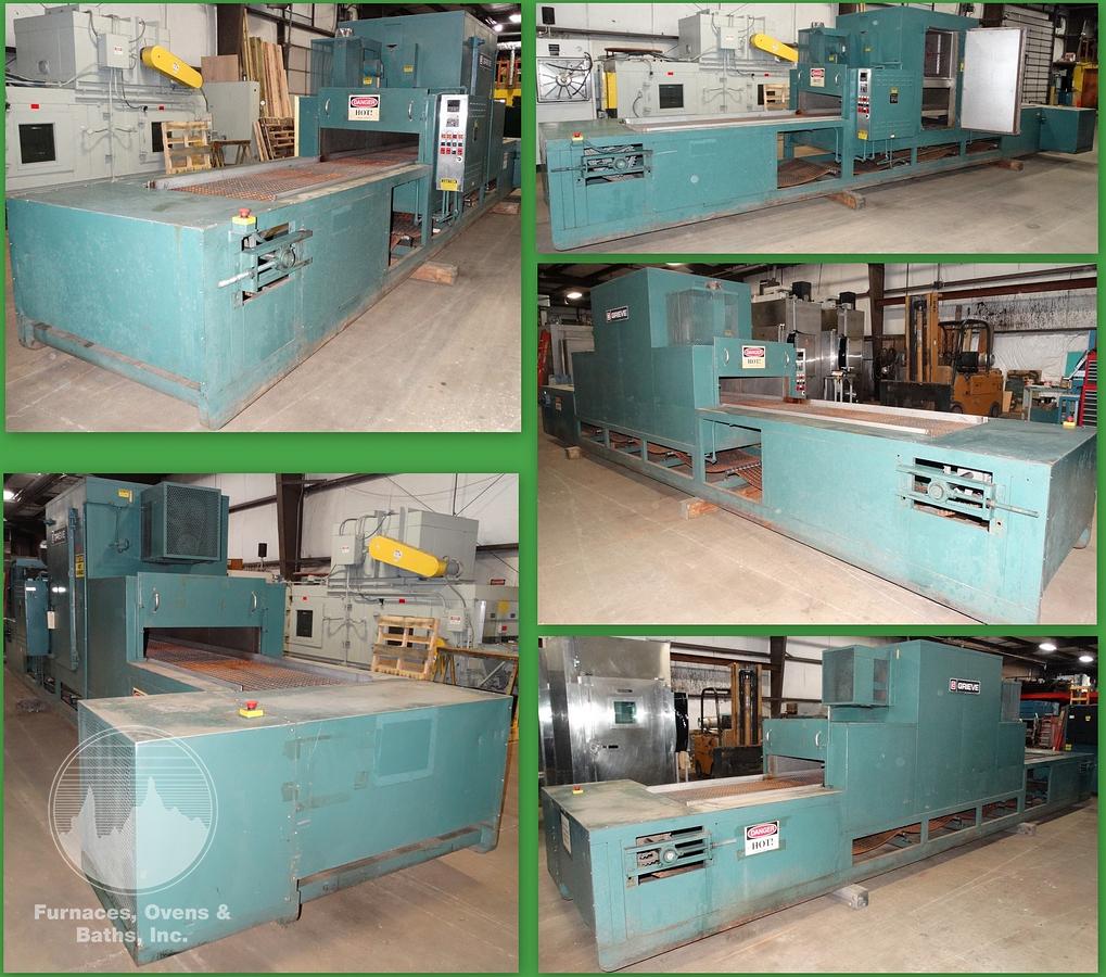 Used Grieve Conveyor Oven, 30"W x 15"H x 10'L, Electric, 400°F