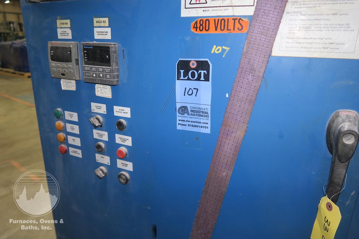 Used Wisconsin Oven Pit Furnace 38" x 48", Electric, 1250°F