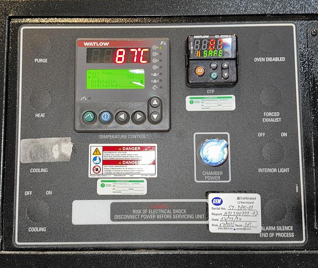 Used 48"W x 48"H x 24"L, Blue M DCW-326 Cabinet Oven, Stainless Steel Interior, 600°F, Power Exhuast