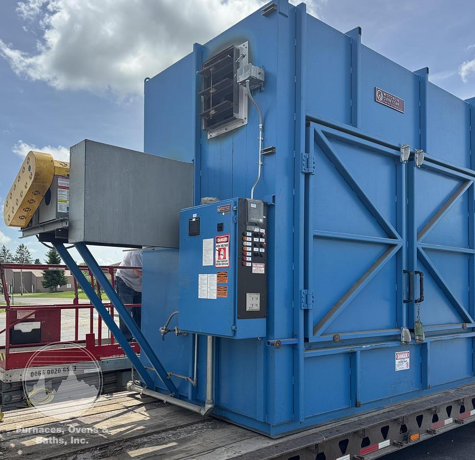 Used 120"W x 65"H x 65"L, Wisconsin Batch Oven, 1000°F, Gas Fired, EXCELLENT CONDITION