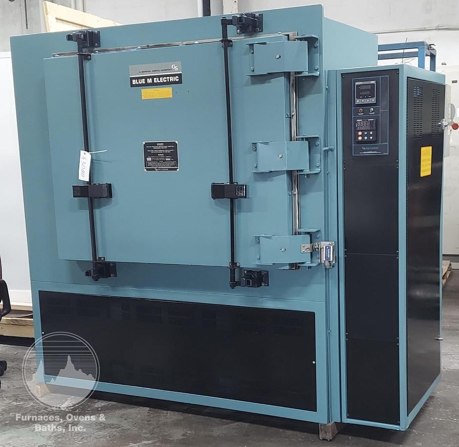 Used 48"W x 36"H x 24"L Blue M CW-9980F Solvent Rated Cabinet Oven, 1300°F, Electric