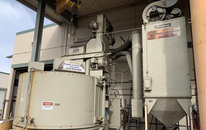Used Pangborn 8LK 96" Diameter Table Blast w/Dust Collector