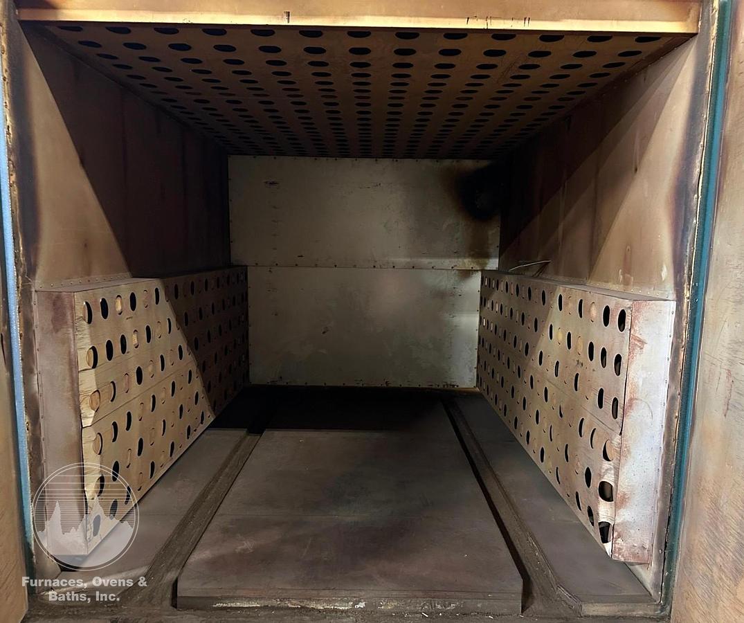Used 72"W x 72"H x 120"L, Grieve B4-500 Walk-In Oven, 500°F, Gas Fired, Solvent Rated