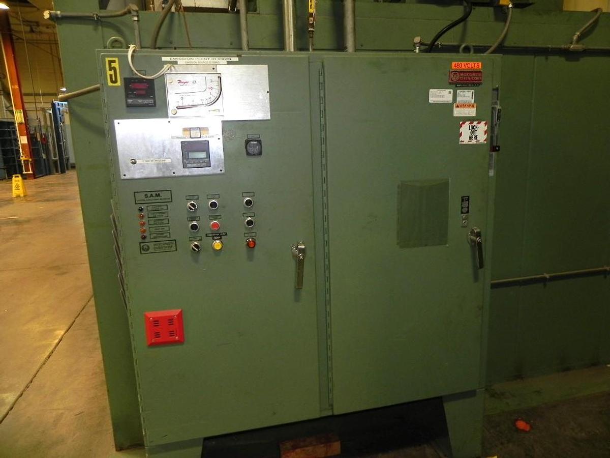 Used 72"W x 72"H x 132"L (11'), Wisconsin Walk-In Oven SWT-6116-E, 600°F, Electric, Powered Exhaust