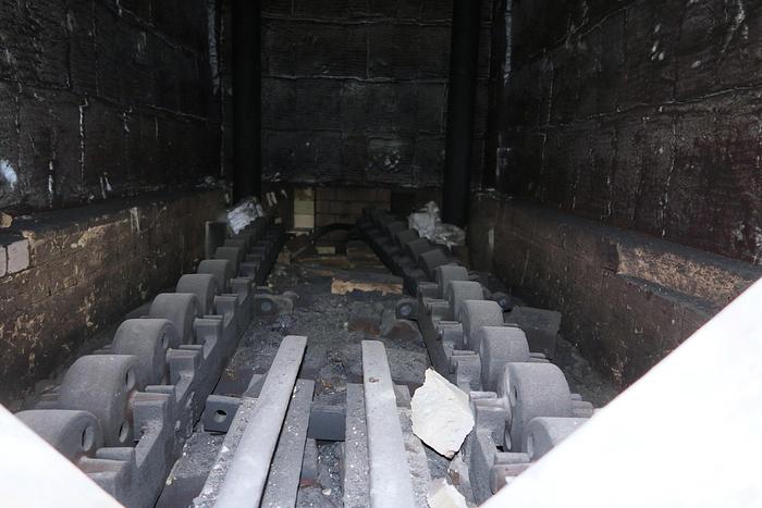 Used Surface Combustion Direct Fired Box Furnace, 36"W x 36"H x 72"L, Gas Fired, 1750°F, Fiber Lined