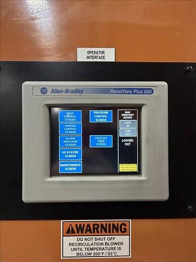 Used 96"W x 120"H x 144"L, Wisconsin Walk-In Oven SWH-81210-G, 500°F, Gas Fired w/Carts