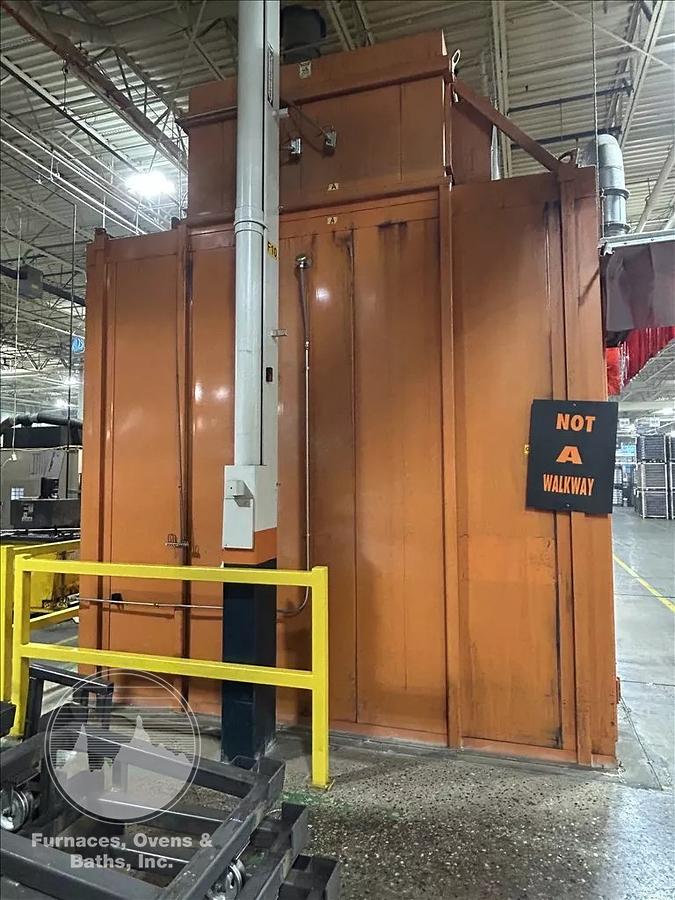 Used 96"W x 120"H x 144"L, Wisconsin Walk-In Oven SWH-81210-G, 500°F, Gas Fired w/Carts