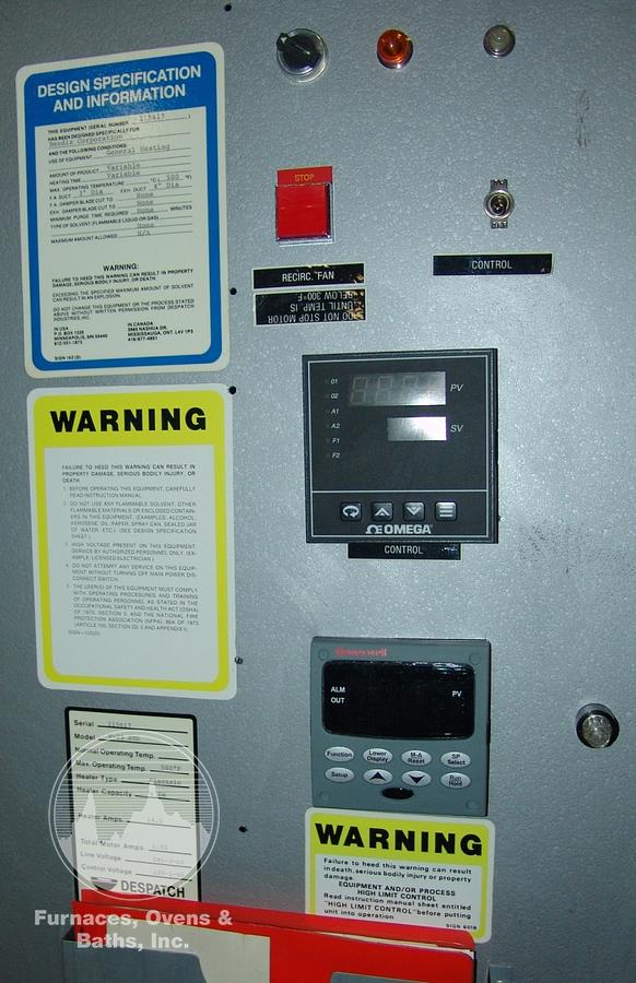 Used 37"W x 25"H x 19"L Despatch V-23 STD Cabinet Oven, 500°F, Electric