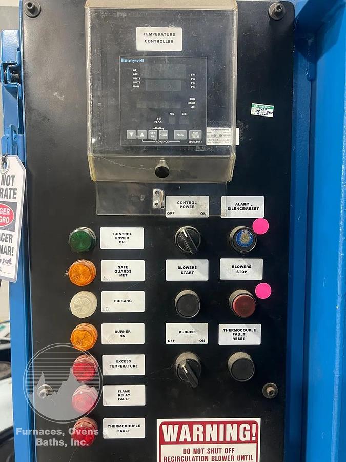 Used 120"W x 65"H x 65"L, Wisconsin Batch Oven, 1000°F, Gas Fired, EXCELLENT CONDITION