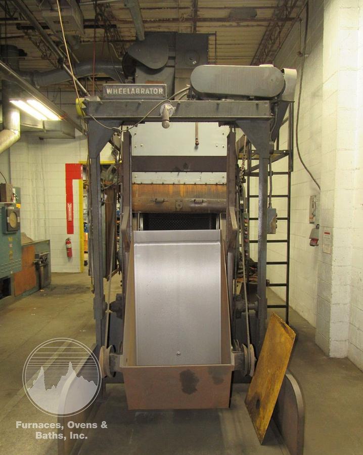 Used WHEELABRATOR WTB3 27" x 36" TUMBLAST CAPACITY 3 CU FT WITH LOADER
