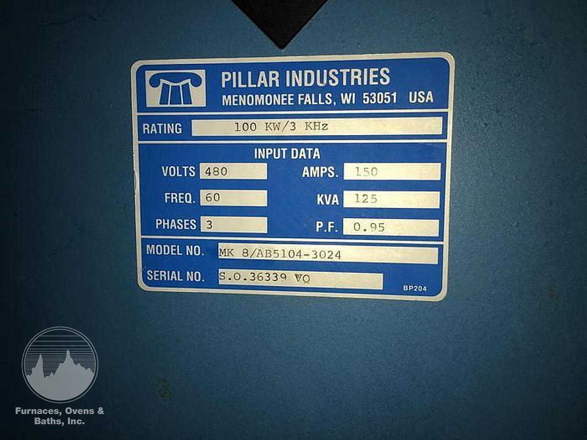 Used Pillar/GNB Vacuum Induction Melting 300 Pound Capacity
