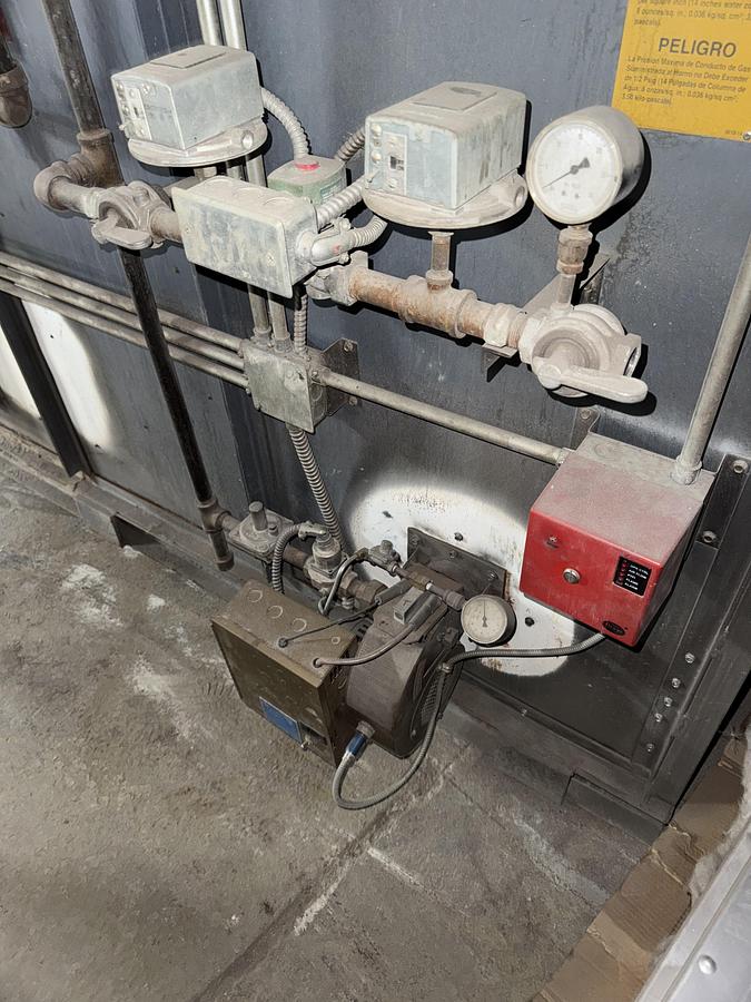 Used 72"W x 72"H x 72”L, Pollution Control Products PRC 225 Burn-Off Oven, Natural Gas Fired