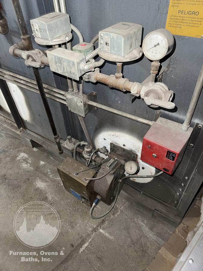 Used 72"W x 72"H x 72”L, Pollution Control Products PRC 225 Burn-Off Oven, Natural Gas Fired