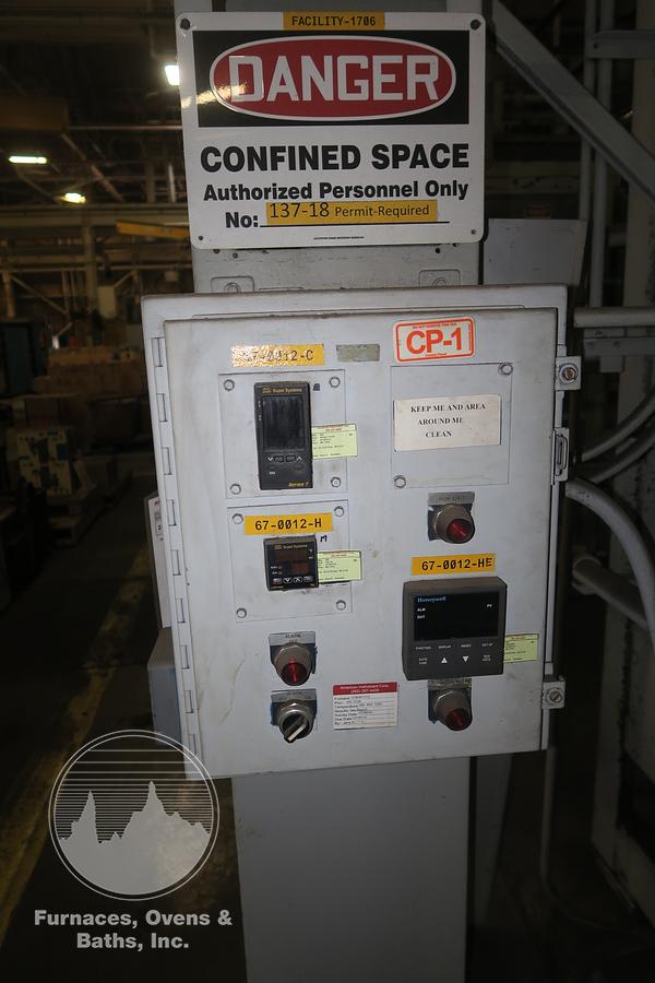 Used Surface Combustion Box Temper 36"W x 36"H x 72"L, Electric, 1250-F