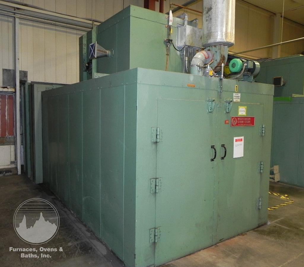 Used 72"W x 72"H x 168"L (14'), Wisconsin Walk-In Oven SWT-6146-E, 600°F, Electric, Powered Exhaust