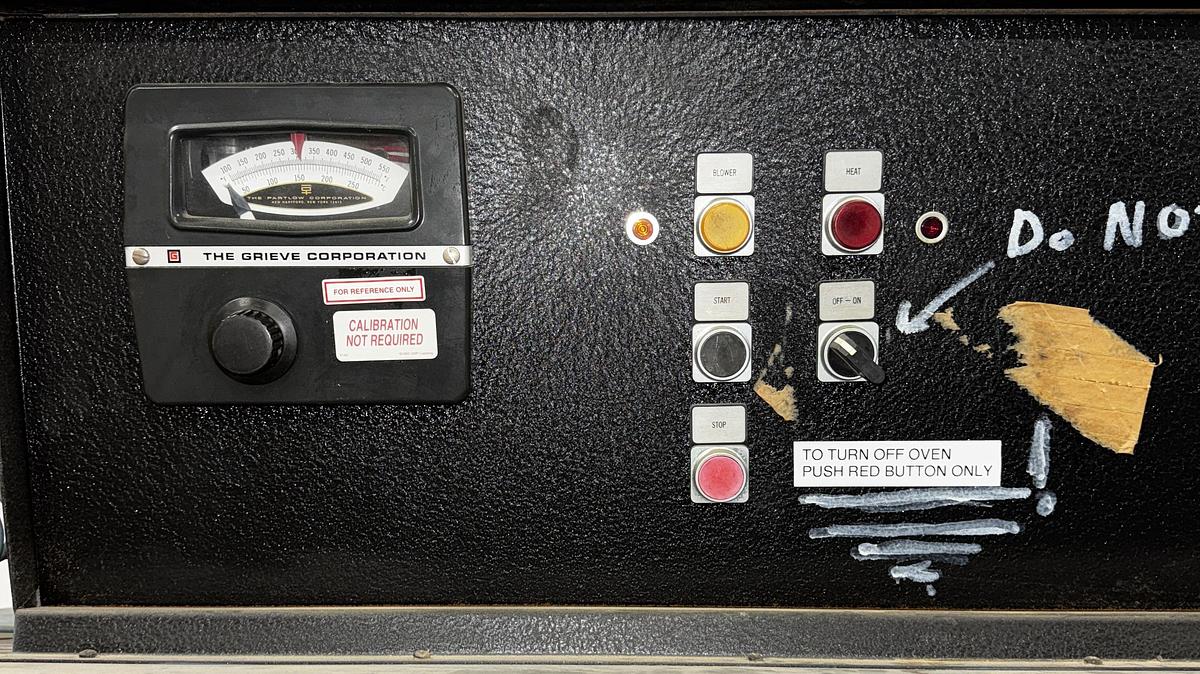 Used 36"W x 36"H x 48"L Grieve AG-500, Electric, 500-F