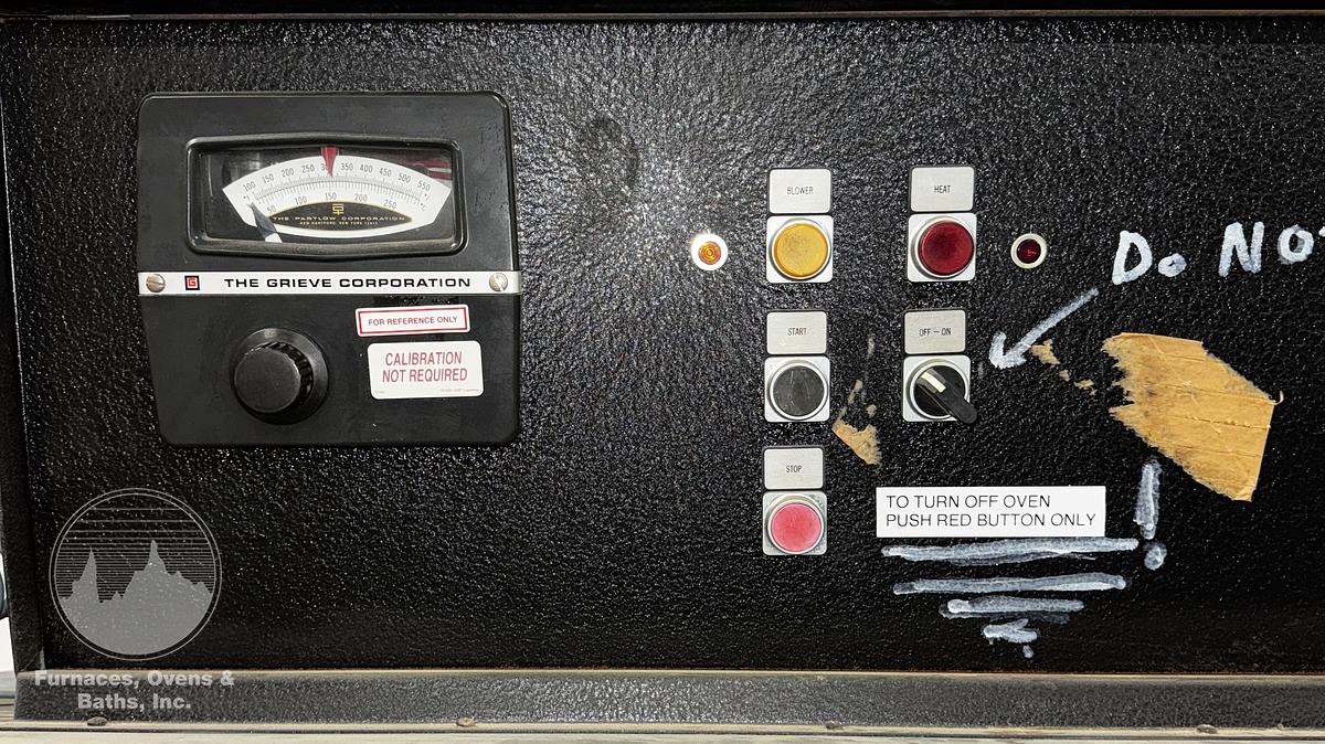 Used 36"W x 36"H x 48"L Grieve AG-500, Electric, 500-F