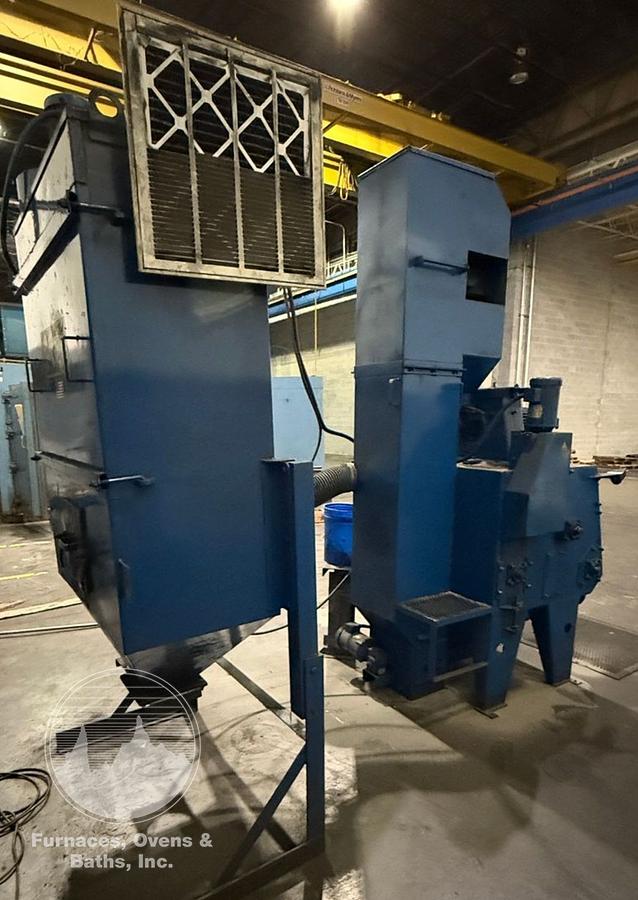 Used Goff Rubber Belt Tumblast 3 Cubic Feet w/Dust Collector