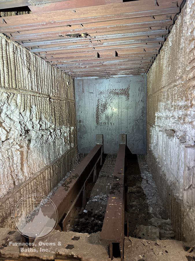 Used 36"W x 30"H x 72"L, Gasbarre, 1300°F, Gas Fired, Fiber Lined, 6000 Pound Capacity