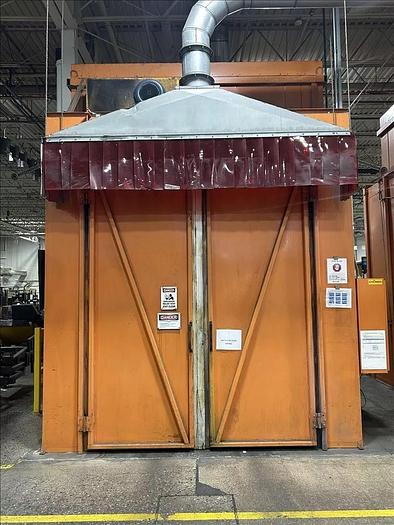 Used 96"W x 120"H x 144"L, Wisconsin Walk-In Oven SWH-81210-G, 500°F, Gas Fired w/Carts
