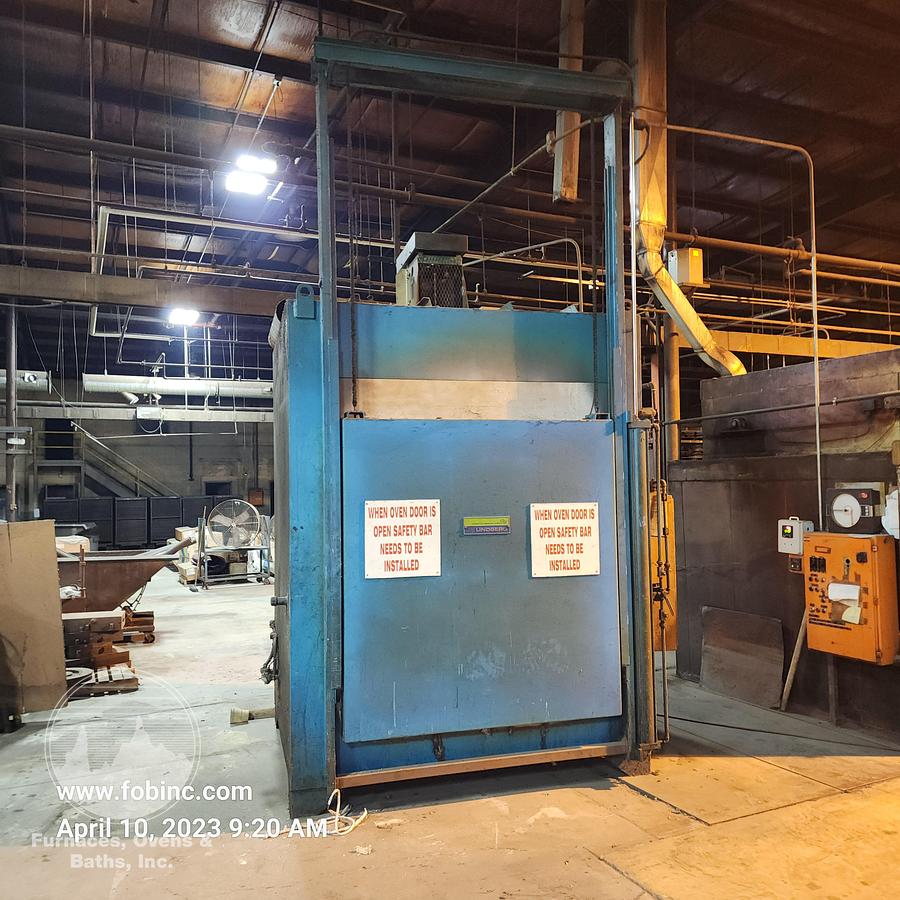 Used 60"W x 60"H x 60'L Lindberg Box Temper Furnace, 1250°F, Gas Fired